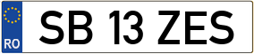 Trailer License Plate